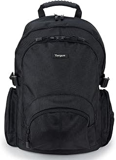 Targus Travel Laptop backpack, Lightweight 20L Work plus school Bag, Commuters rucksack, Anti Theft multi-pocket, Waterproof back packs for Men and Women, Fits 15.4-16 inch Laptop, Black (CN600)
