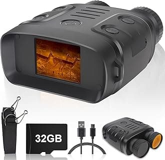 Night Vision Goggles, Night Vision Binoculars for Adults, HD Screen Binoculars with 32GB TF Card for Photos and Videos, Perfect for Outdoor Camping and Wildlife Observation