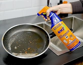 KH-7 Super Degreaser for Oven, Stove, Grill, Food Surfaces, Vehicles, Clothing & More. 25 oz (6 Pack)