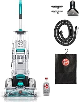 Hoover FH52000 SmartWash Automatic Carpet Cleaner with Storage Mat, Plastic, Turquoise