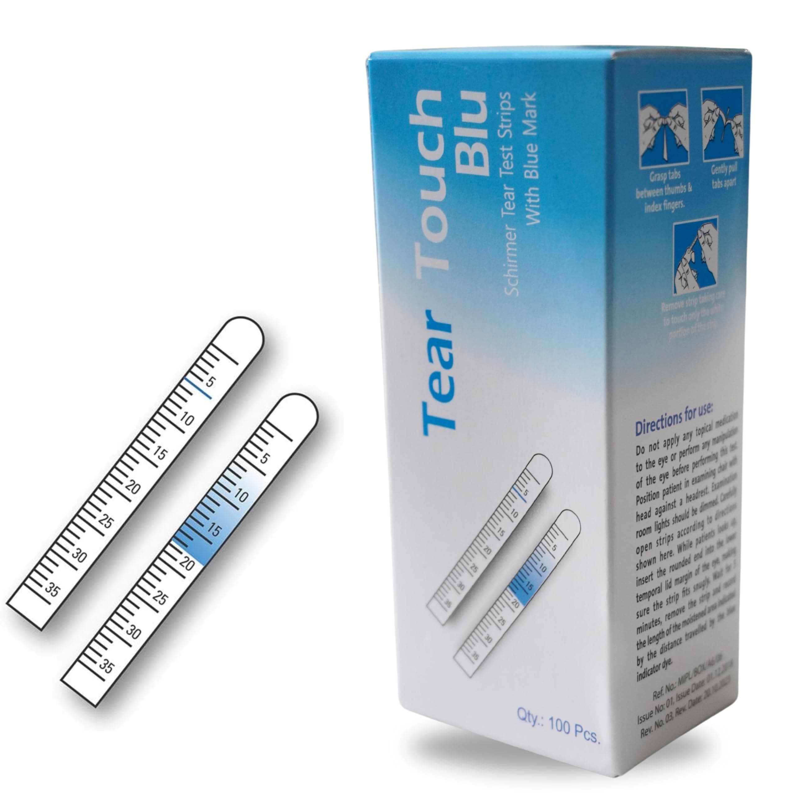 Schirmer Tear Test Strips (100 Strips Sterile)