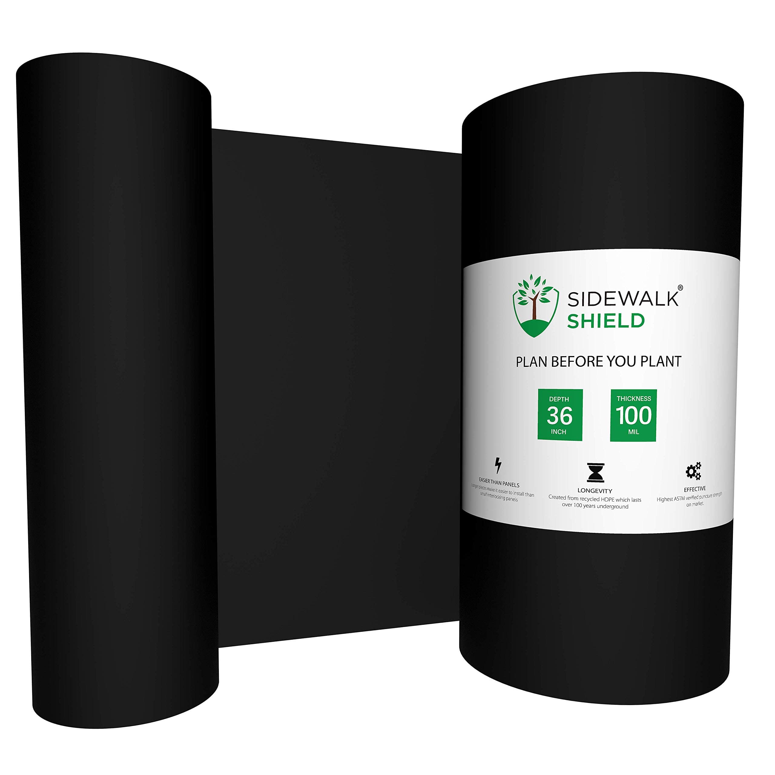 Tree Root Control Barrier (Heavy Duty - 36 inch Depth, 50 feet)