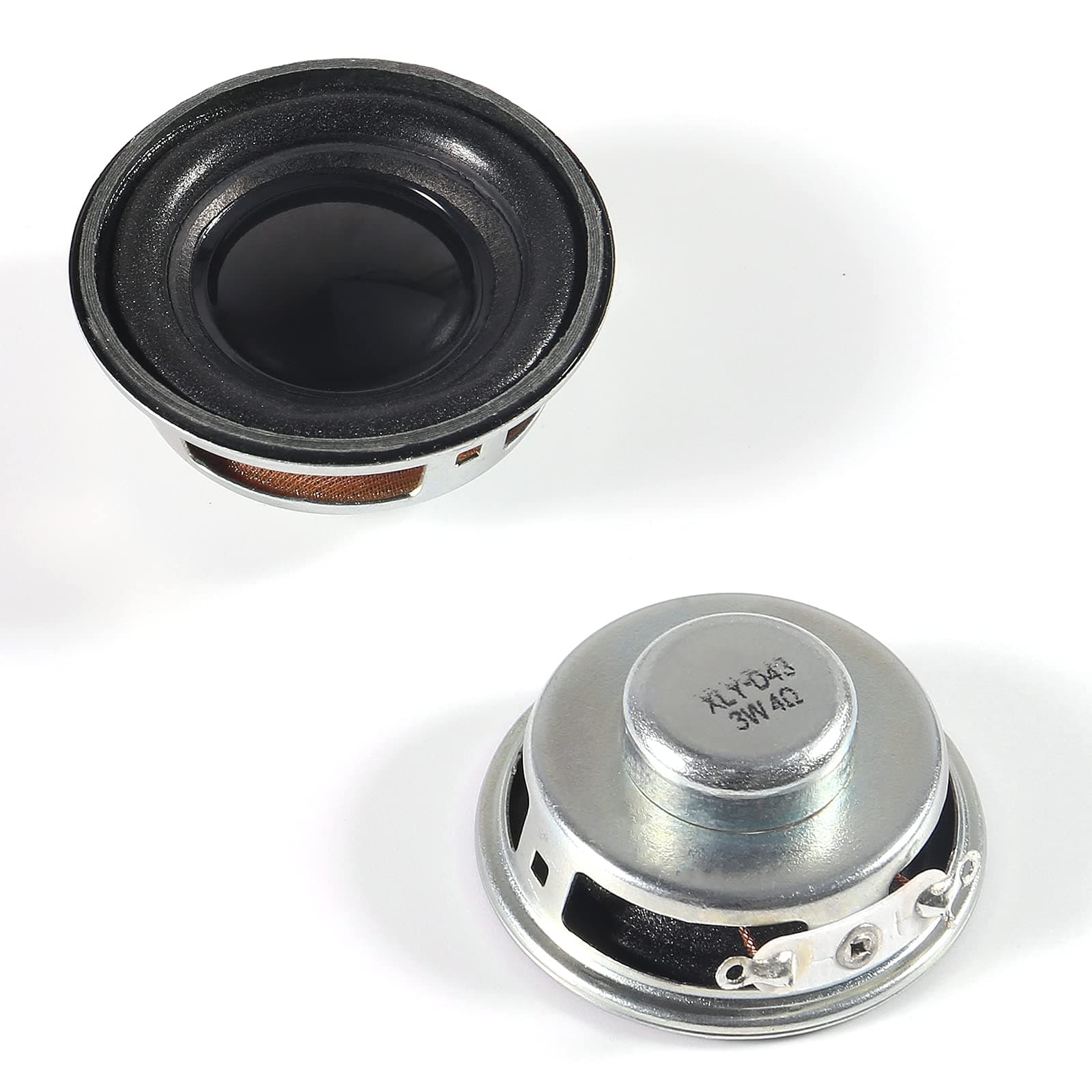 2PCS 1.5" 4Ohm 3W DIY Small Full Range Audio Speaker Stereo Woofer Loudspeaker for Arduino and DIY Speaker