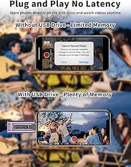 AUAMOZ 512GB Flash Drives Intended for iPhone, Memory Stick Storage for Photos and Videos Backup, Compatible with iPhone iPad Android PC, Plug and Play, No Application Required (Light Purple)