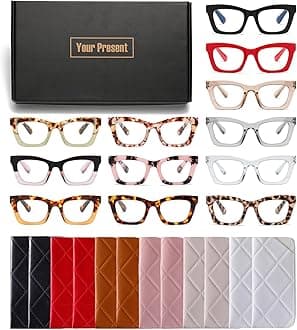 FSRTEP Oprah Style Stylis Women's Reading Glasses Blue Light Blocking Spring Hinge