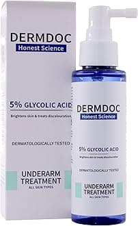 5% Glycolic Acid Underarm Spray (100ml) | Multipurpose Exfoliating Toner | 3.38 Fl oz