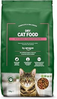 – Complete Dry Cat Food with Salmon, Tuna and Vegetables, 1 pack of 10kg