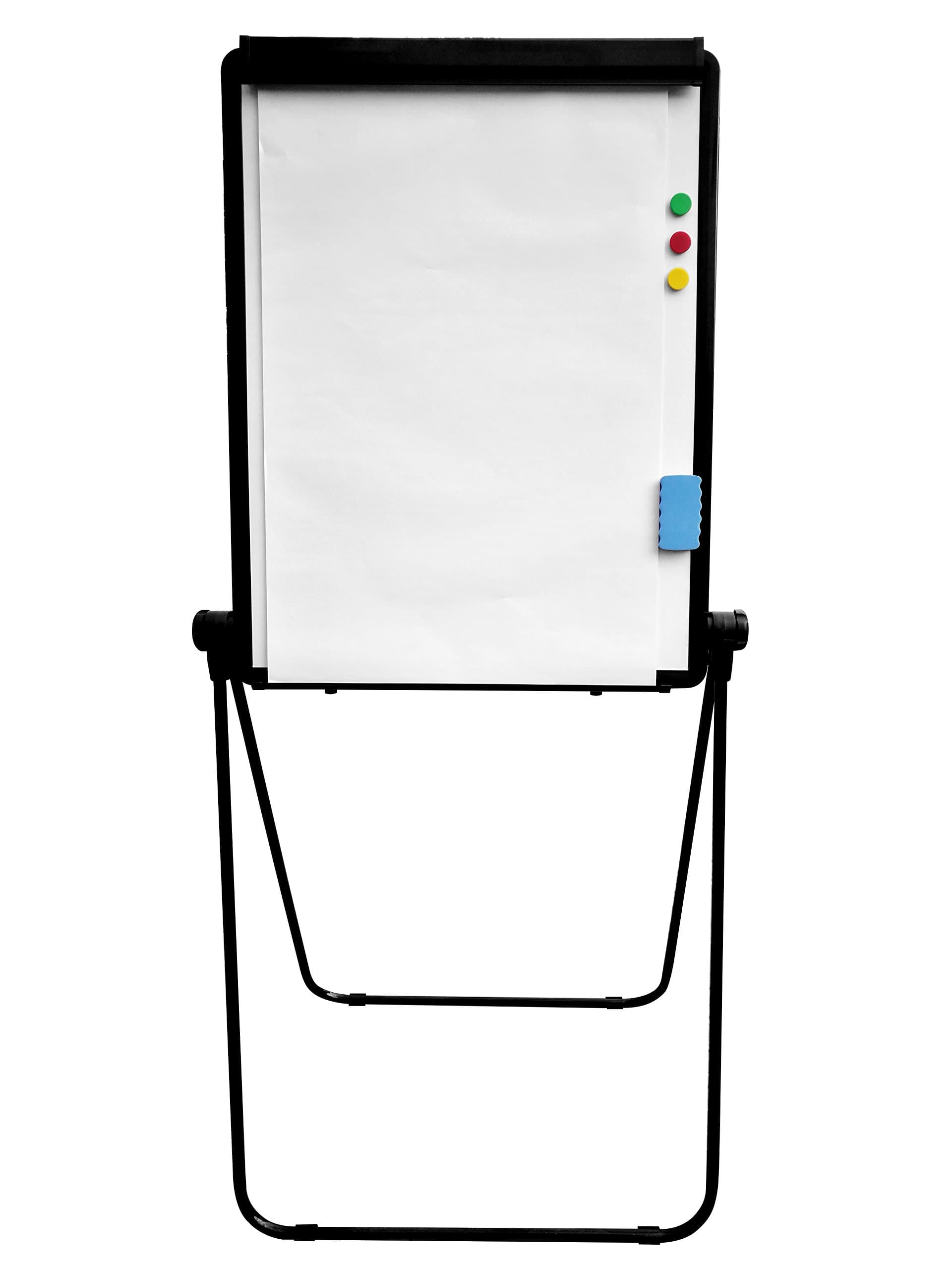 MustRun U-Stand Magnetic Double Surface Whiteboard/Flipchart Easel, 28 X 36 Inches, Black