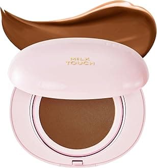 milktouch Cushion Foundation, 24H Flawless Skin, Radiant Shine, No Oxidation, Long-Lasting, Non-Creasing, 60% Hydrating Skincare Infused Korean, Stocking Stuffers, Christmas Gifts (41C Mocha)