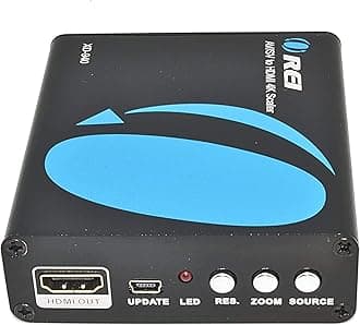Orei XD-940 RCA/S-Video to NTSC 4K HDMI 50/60 Hz Multi-System Digital Audio Video Converter, Dual Voltage
