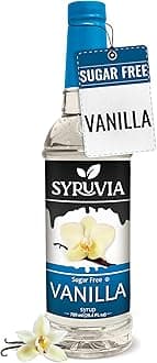 Sugar Free Coffee Syrup, Vanilla Flavored Syrup for Drinks, Lattes, and Desserts – 25.4 fl oz
