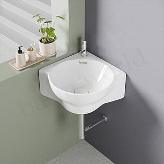 SENISTO Latest Ceramic Wash Basin Countertop Tabletop Bathroom Sink Wash Basin (15 x 17 x 6 INCH) MOTTO White