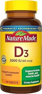 Nature Made - Vitamin D3 2000 Iu, 100 Tablets - 161565