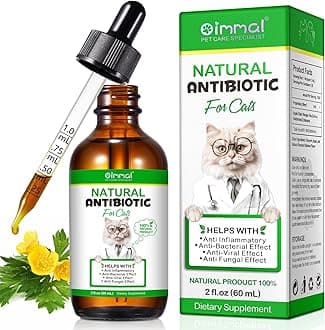60ml Cat Antibiotics for Infections Antibiotics for Cats Cat Antibiotics Cat Immune Support Supplement Infection Antibiotics Natural Antibiotics for Cats Allergy Relief for Cats (60ml)