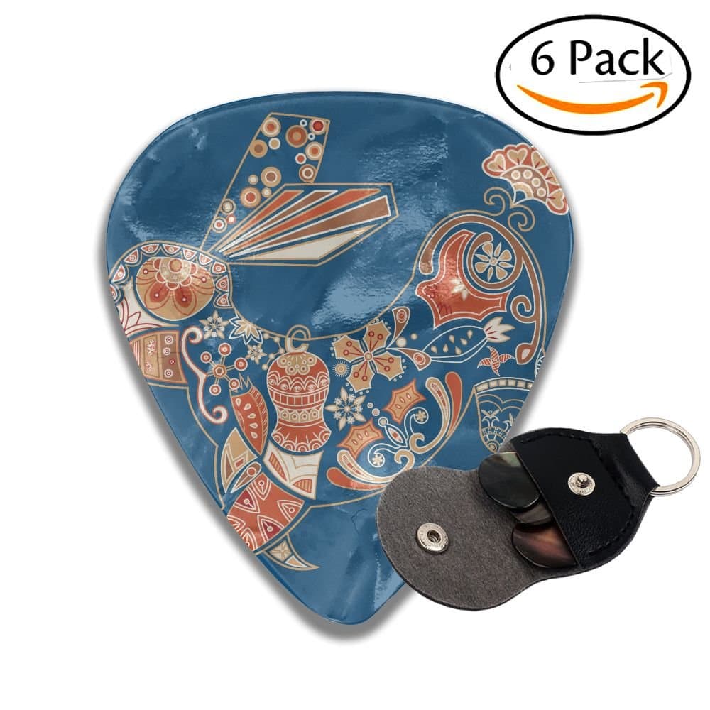 Rabbit 351 Shape Classic Guitar Picks Cool Design Best Celluloid Guitar Picks For Your Electric, Acoustic, Or Bass Guitar