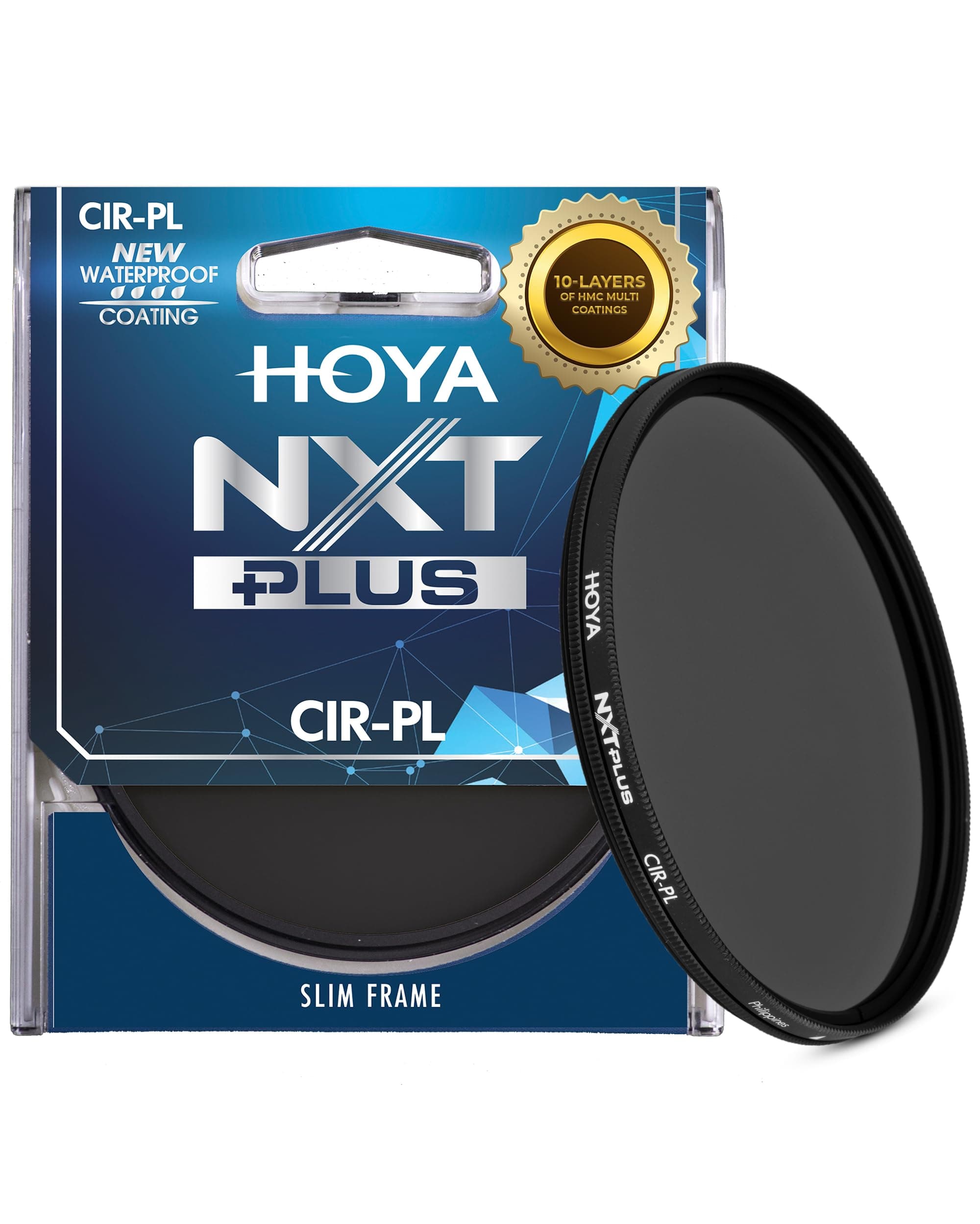 Hoya NXT Plus 67mm Polarizing Filter — Circular Polarizer with Waterproof Top-Coat, 10-Layer HMC Coatings, 1.72 Filter Factor for Faster AF, Low-Profile Aluminum Frame for Outdoor Photography