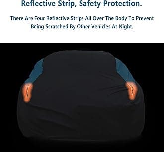 MORNYRAY Waterproof Car Cover All Weather Snowproof UV Protection Windproof Outdoor Full car Cover, Universal Fit for Sedan (Blue, S6-Fit SUV Length(222-240 inch))