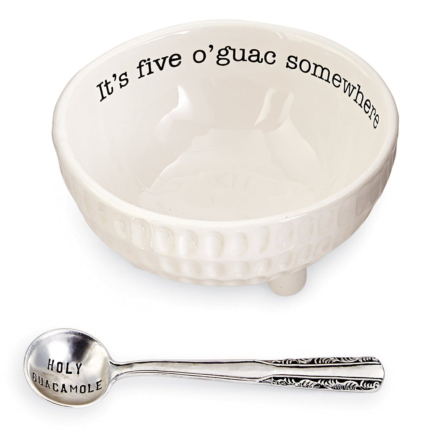 4851076 Guacamole Serving Dish Set, White