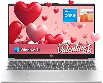 hp 15.6" Anti-Glare HD Laptop, Intel Quad-core Processor, 16GB RAM, 128GB SSD+ 128GB JVQ USB Storage, Office 365 1-Year, Up to 11 hrs Long Battery, Win11 S, Scarlet Red