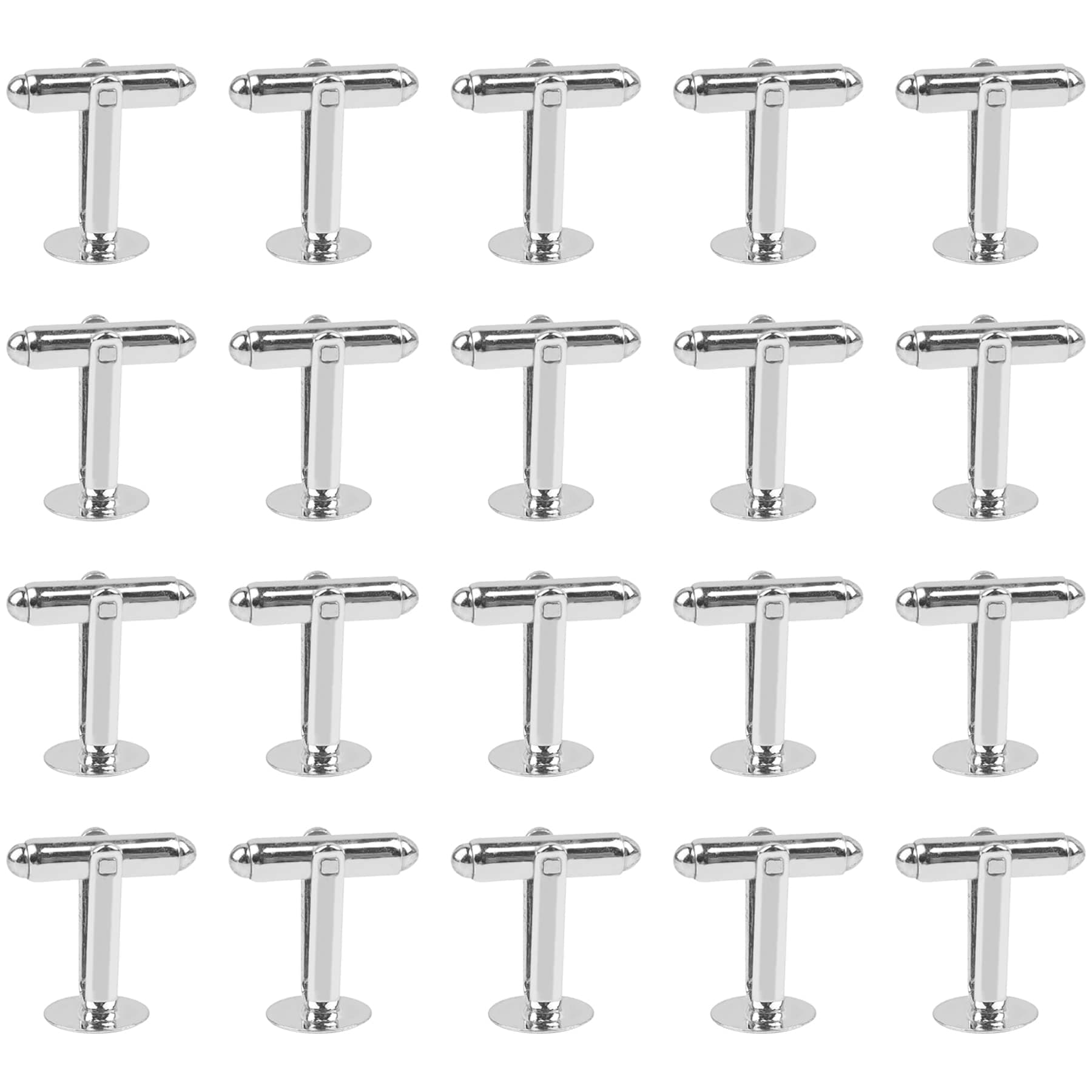 Metal Cufflinks Cuff Button Blank Cabochons Tray Bezel Cufflink Blanks Setting for Jewelry Making DIY Crafts