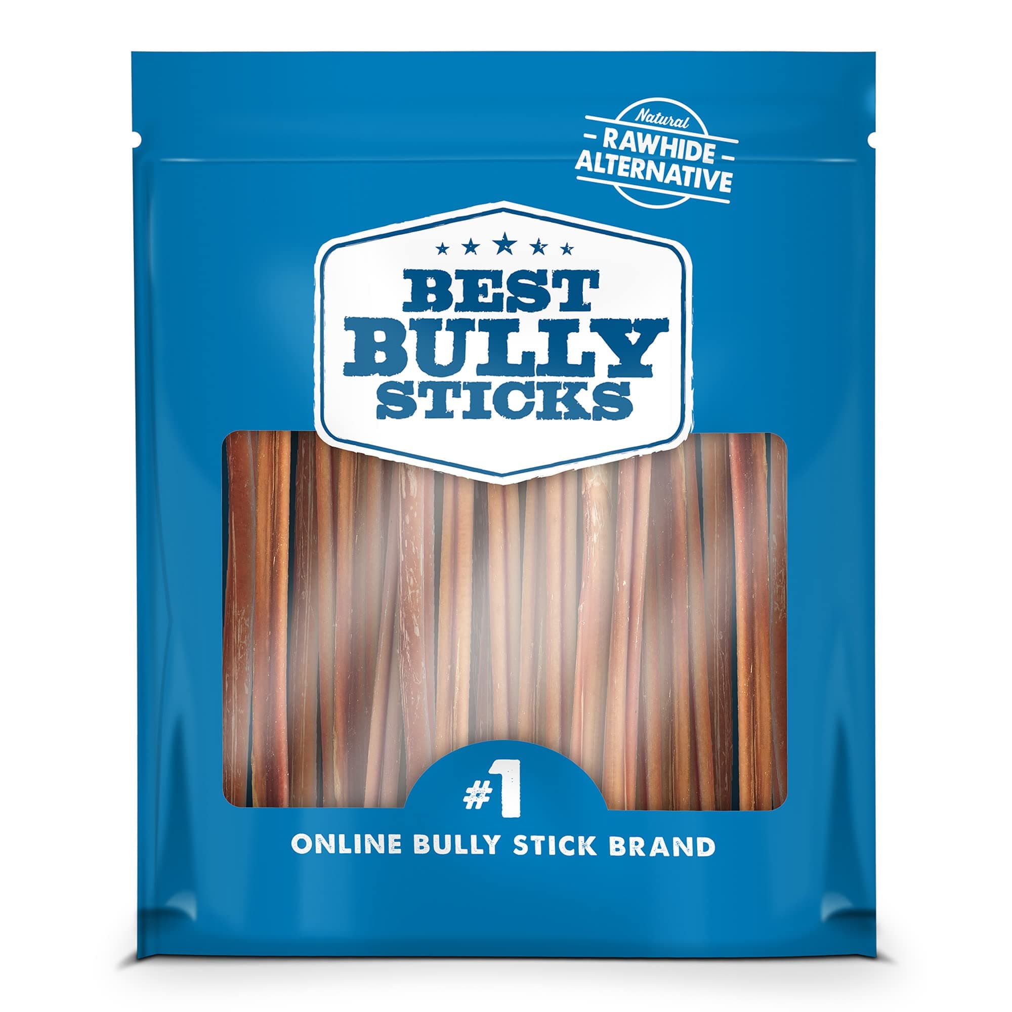 Best Bully Sticks 6 Inch Thin Bully Sticks - 24 Count (Pack of 1) - Natural, Easily Digestible, 100% Grass-Fed, Grain and Rawhide Free