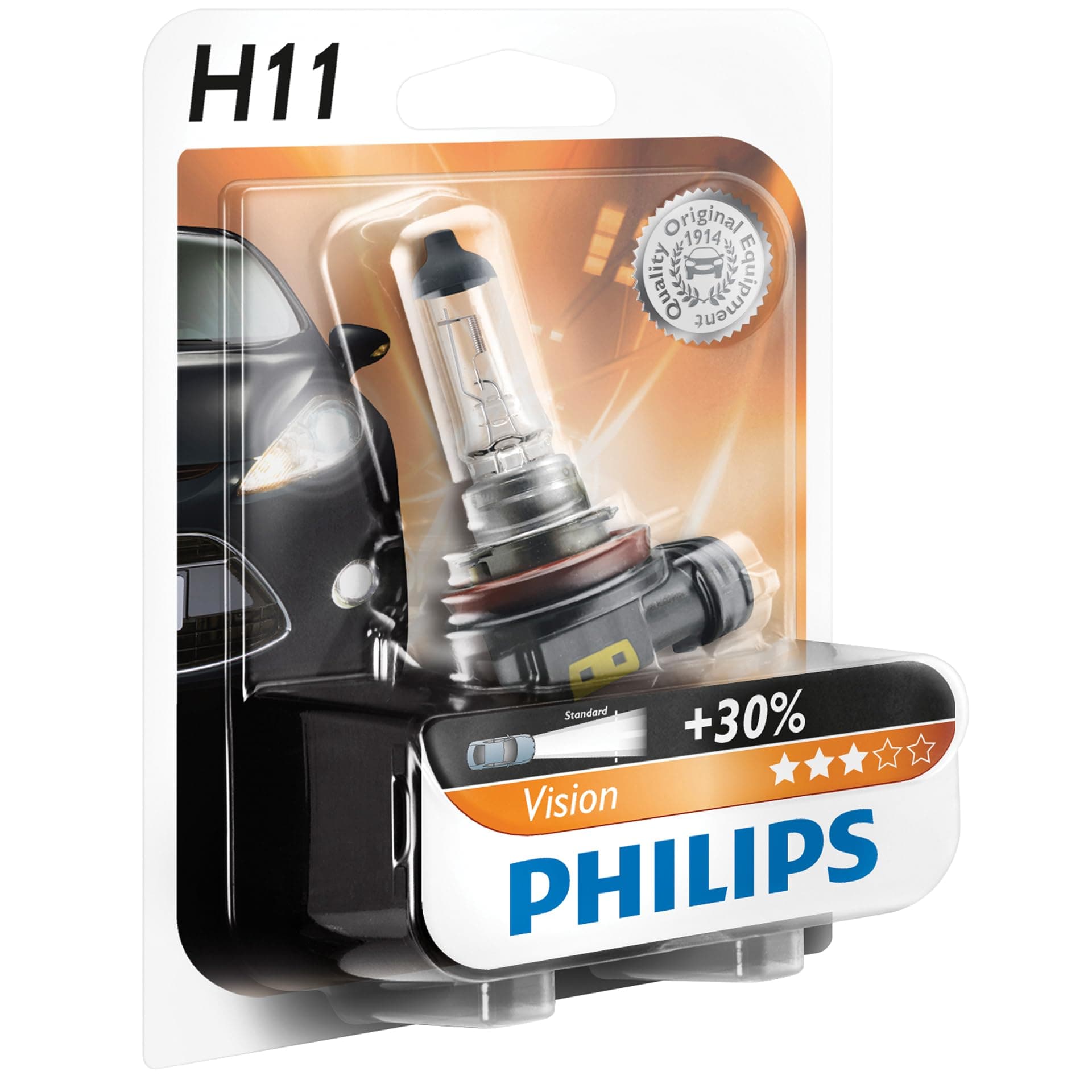 Philips Vision 12362PRB1 H11 Car Headlight Bulb