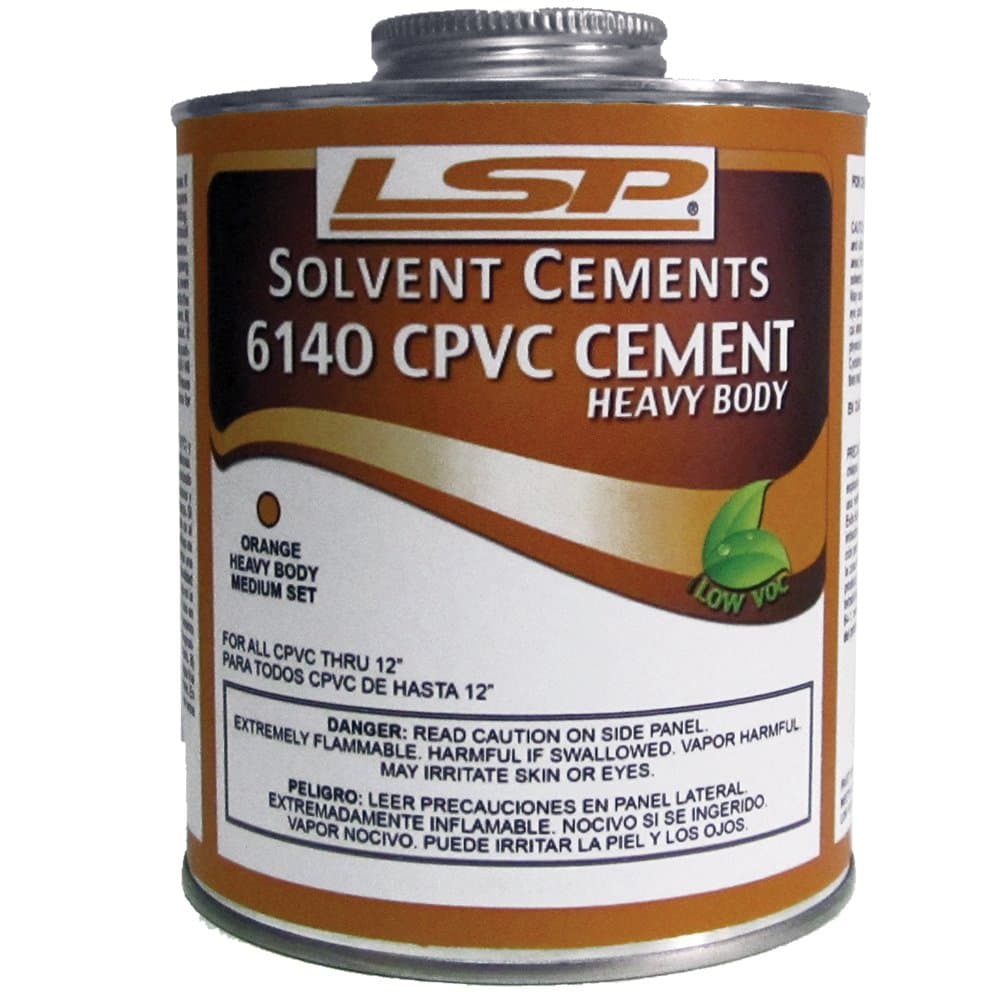 LSP 614G-4 Set CPVC Cement, 1-Quart, Gray