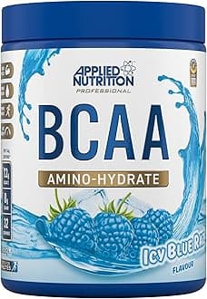 Applied Nutrition BCAA Branched Chain Amino Acids Supplement with Vitamin B6, Replenish Electrolytes, Workout and Recovery Powdered Energy Drink, ICY Blue Raz, 450 g