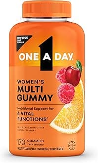 Womens Multivitamin Gummy - Gummy Vitamins for Women with Biotin, Zinc, Folic Acid, Iodine Vitamin Gummies, Chewable Multivitamin, 170 Count (Packaging May Vary)
