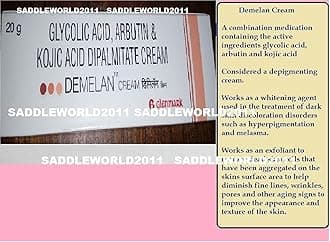 Glenmark Demelan Cream with Glycolic Acid Arbutin, Kojic Acid for Hyper Pigmentation, Skin Care 20g