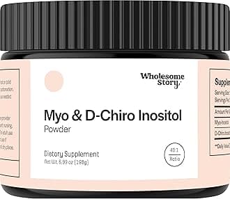 Myo-Inositol & D-Chiro Inositol Supplement Powder for Women | Hormonal Balance & Healthy Ovarian Function Support | Vitamin B8 | Great Alternative to Capsules | 40:1 Ratio | 90 Servings