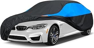 MORNYRAY Waterproof Car Cover All Weather Snowproof UV Protection Windproof Outdoor Full car Cover, Universal Fit for Sedan (Blue, A7-Fit Sedan Length(217-225 inch)