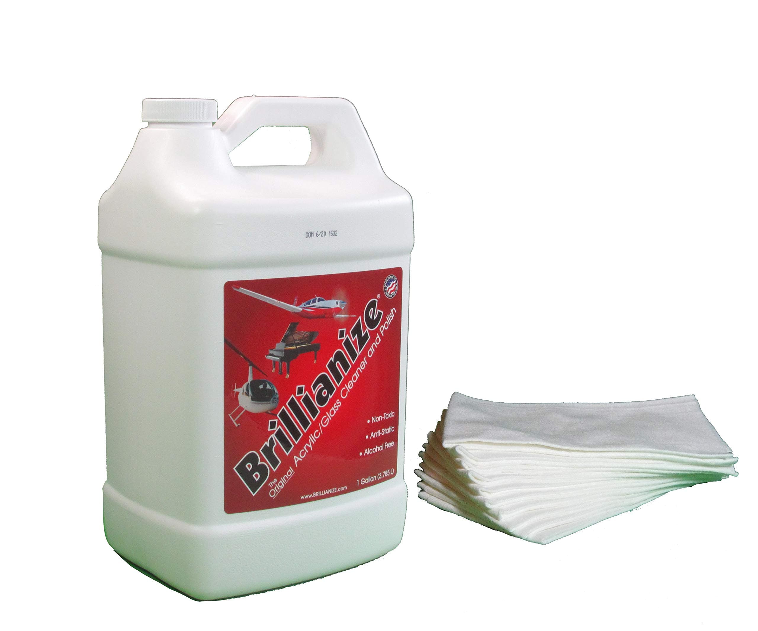 1-Gallon (3.8 l) and 40 SofKloth Polyester Polishing Cloths