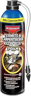 BioAdvanced Termite and Carpenter Bee Killer Plus, Foam, 18 oz, Termite Spray