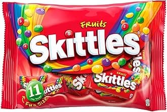 Skittles Candy Coated Chewy Lens Fruit 11 x 18g