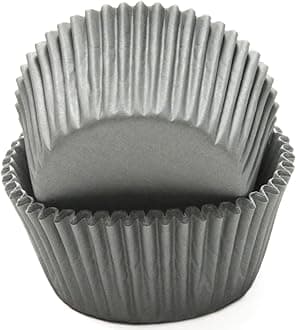 Chef Craft Gray Baking Cups, 50 Count (21866)