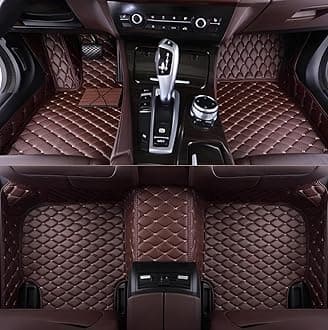 SARAHS Customized car Floor mats -Suitable for 99% of Cars, SUVs, and Trucks - car Pads to Protect Vehicle Interior Floor Accessories (Dark Brown)