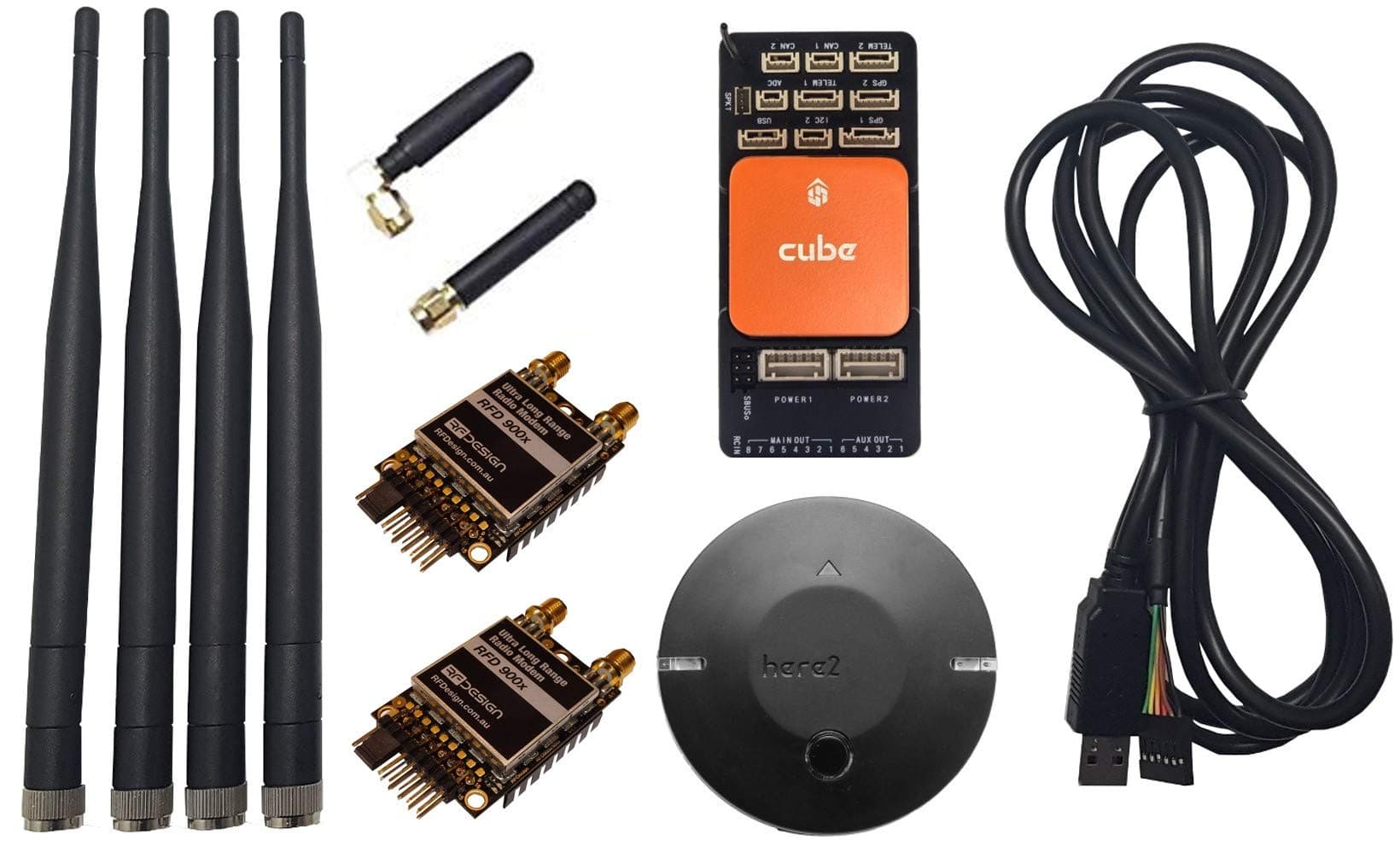 Cube Orange (ADS-B) Full Bundle with RFD900x Telemetry