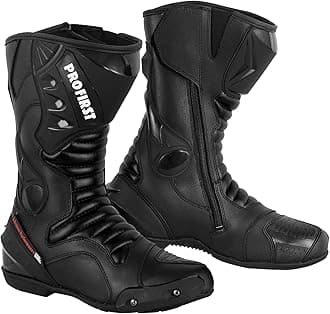 PROFIRST Genuine Leather Motorcycle Boots Waterproof Motorbike Shoes Armoured Boot Protection Anti Slip Racing CE Approved