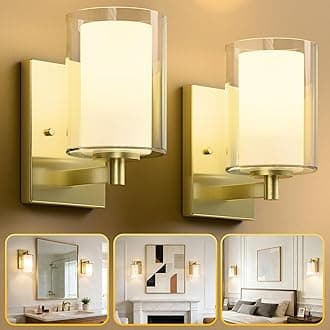 Double Glass Wall Sconces