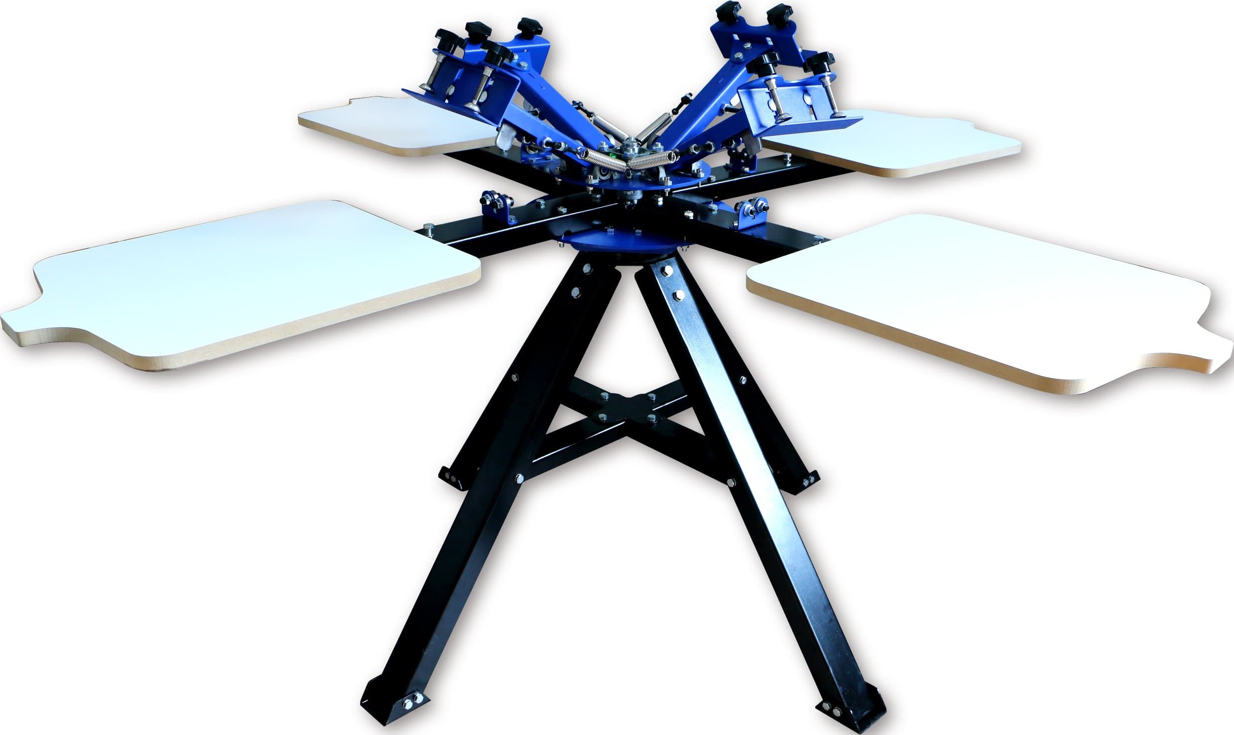 4 Color 4 Station Silk Screen Printing Press Machine Screen Printer Heavy Duty DIY