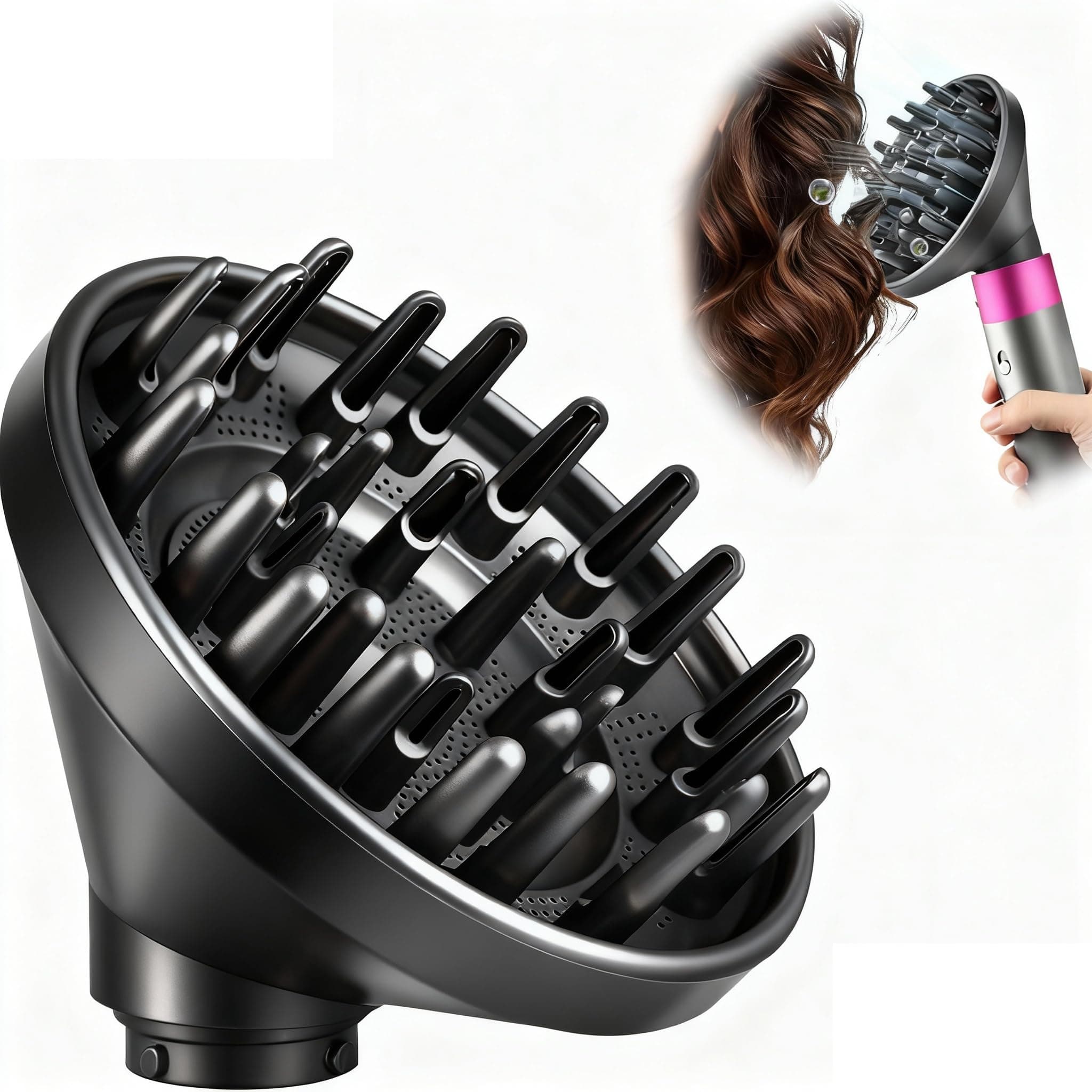 Portable Hair Diffuser Attachment for Dyson for Air Wrap HS05 HS03 HS01 HS01 HS01 for Hair Dryer Air Wrap Styler