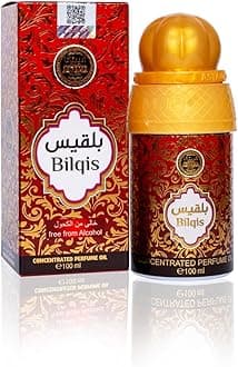 Bilqis Concentrated Perfume Oil 100ml – Elegant Long-Lasting Perfume for Women, Alcohol-Free, Long-Lasting Oriental Fragrance.