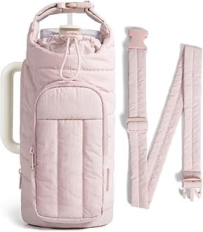 Water Bottle Holder Bag with Strap, 40/32 oz Crossbody Bag Gym Accessories, Sling Purses for Women