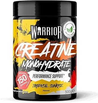 Creatine Monohydrate Powder 500g (150 Servings) – Pure Micronised Creatine Powder Supplement for Men & Women, Pre & Post Workout Strength, Muscle Growth & Recovery, Vegan – Tropical Sunrise