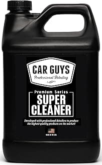 CarGuys Super Cleaner - The most effective All Purpose Cleaner available on the market! - Best for Leather Vinyl Carpet Upholstery Plastic Rubber and much more! - 1 Gallon Bulk Refill