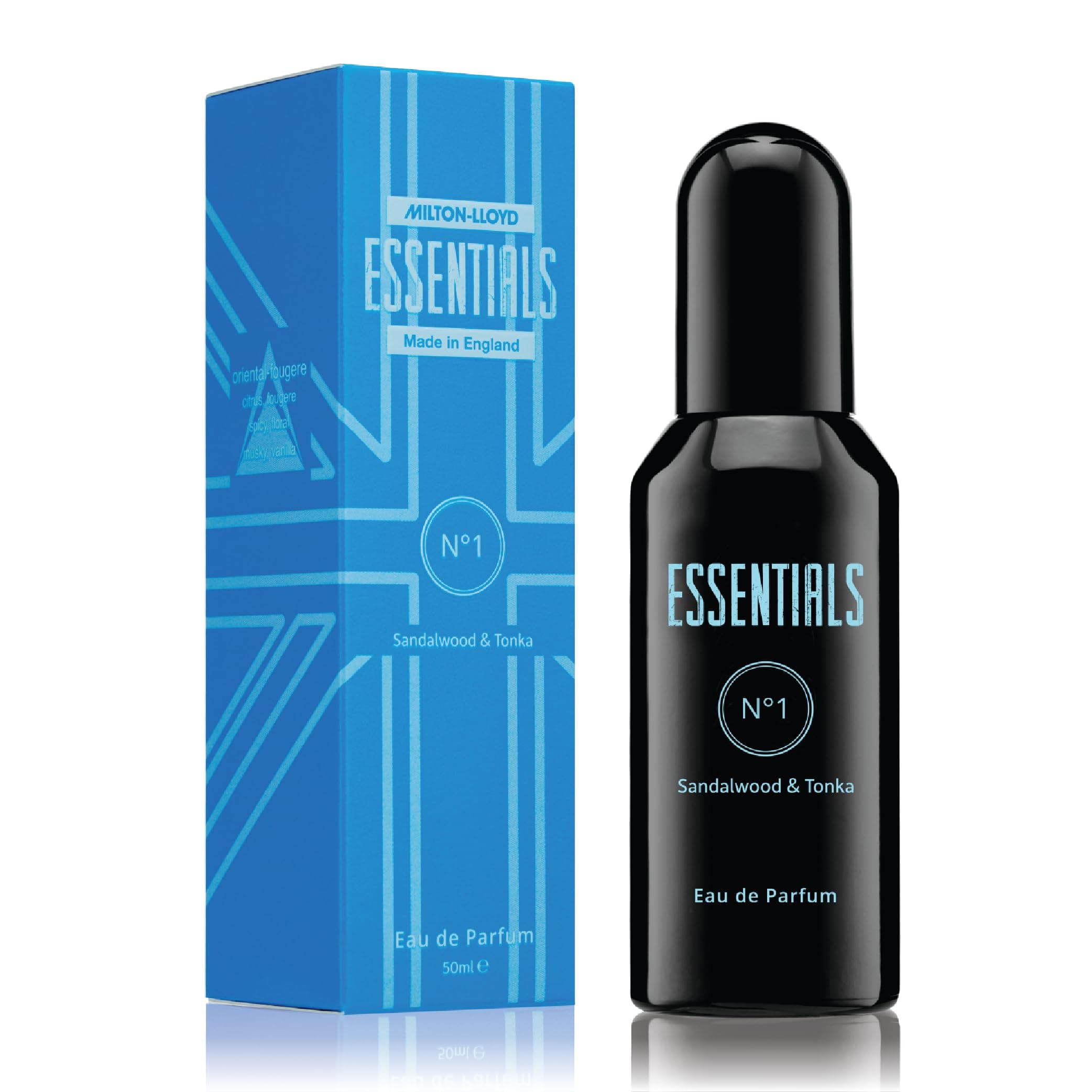 Milton-Lloyd Essentials No 1 Perfume for Men. 50ml Eau de Toilette,Men's Aftershave,Long-lasting Fragrance