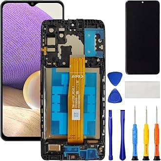 for Samsung Galaxy A32 5G Screen Replacement with Frame for Samsung A32 A326u A326b A326a A326w S326dl LCD Display Digitizer Touch Screen Assembly Part with Repair Kits 6.5 Inch (Not A32 4G)