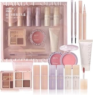 All in One Makeup Kit, 11-Piece Women Complete Makeup Kit, a Must-Have Gift Set for Beginners or Professional Makeup Sets Beginners. (M2001A)