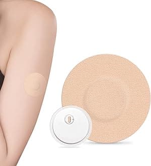 20 Pack Adhesive Patches for Freestyle Sensor Libre 3 Cover Waterproof Libre 3 Sensor Covers Diabetic CGM Tape, Beige
